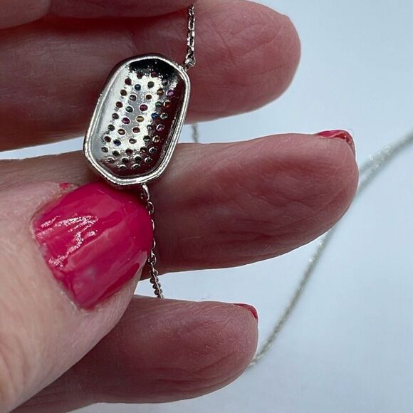 Fresh & Co CZ white gold dipped choker 15” & 2” extender - Picture 6 of 8